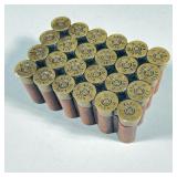 Shotgun Cartridge Lidded Trinket Box | Shot gun cartridge lidded box as marked, the lid lined with v