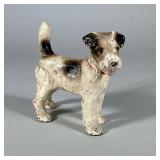 Cast iron terrier dog, possibly Hubley | Cast iron painter Terrier door stop. Possibly Hubley. no ap