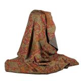 Ralph Lauren Throw | 100% wool, Italian Challis and British Tweed. Paisley design with pheasants on 