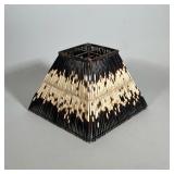 Porcupine Lampshade | A unique shade constructed of porcupine quills attached to a metal frame. - h.