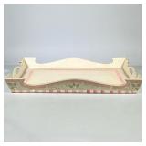 Posh Tots Changing Table | Changing station for on top of a dresser. Painted with pink trim, flowers
