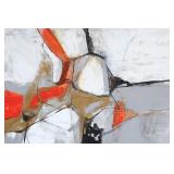 KELLY O’NEAL (American, b. 1962) ABSTRACT OIL PAINTING | Oil on board. Signed lower right. 48 x 72 i