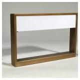 Arteriors Contemporary Aura Brass Rectangular Table Lamp | Anteriors Home brass and acrylic lamp wit