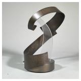 Sculptural Encounter LED Table Lamp, Hubbardton Forge, After Le Corbusier | Dimmable light with hand
