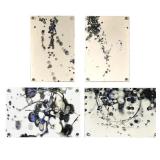(4pc) Pezhman (Iranian, b. 1976), Polyptch Photography with Encaustic Stain | Photography mixed medi