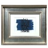 A.M. LIDON MIXED MEDIA COLLAGE | Mixed media collage on paper. 7.5 x 11 in. Sight. Signed & labeled 