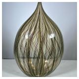 ALBERTO DONA (1949-2022), MURANO GLASS VASE | Large studio art glass vase of teardrop-form vase with