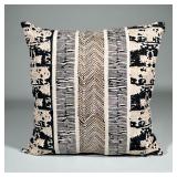 Contemporary Throw Pillow By Bandhini Homewear Design | Woven throw pillow featuring a geometric bla