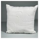 Decorative Throw Pillow By V Rugs & Home | Square cushions having woven cotton white fabric with pip