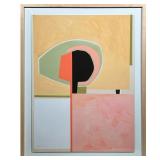 Alyson Khan (American, 20th/21st Century), Abstract Composition | Geometric work with bold shapes in
