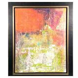 Contemporary Abstract Giclee | In the style of an abstract watercolor and ink composition, a giclee 