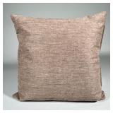 Square Light Brown Throw Pillow | Pillow case is made of soft fabric, has a zipper and is brand new.