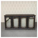 BERNHARDT MIRRORED SERVER CABINET | Stylish Bernhardt server cabinet featuring four mirrored panel d