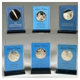 THE FRANKLIN MINT STERLING SILVER SPACE MEDALS | Collection of Franklin Mint sterling silver commemo