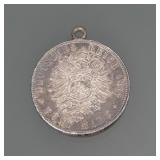 1875 GERMAN 5 MARKS SILVER COIN | An 1875 D German States Bavaria Ludwig II silver 5 marks (funf mar