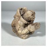 Carved Pumice Stone Mother & Child Figure | Carved pumice stone or coral figure of a mother and chil