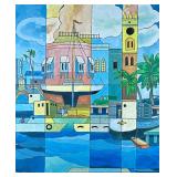 J COOPER (20th Century) OIL PANTING | Bridgetown I. Oil on canva. 20 x 24 in. canvas Signed lower ri