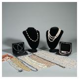 LARGE LOT PEARL JEWELRY | Large assortment of pearl jewelry including mostly necklaces, freshwater a