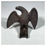 CAST IRON EAGLE FINIAL | Antique / American style cast iron eagle finial snow bird with base, featur