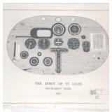 Ex Coll. Armstrong: THE SPIRIT OF ST LOUIS / FRANK MELBERG LITHOGRAPH | A lithograph of the spirit o