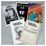 (5pc) 1982-1991 CONCERT PROGRAMS | Concert programs including: Blondie, David Johansen, and Duran Du