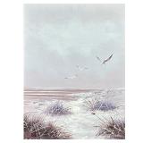 SIGNED SEASIDE OIL PAINTING | Untitled Oil on canvas. 16 x 12 in. sight. Signed lower right, signed 