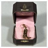 JUICY COUTURE COWBOY BOOT CHARM | Juicy Couture cowboy boot charm with full intact stirrup, in origi