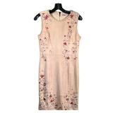 Elie Tahari Emily Suede Dress Embelished | Elie Tahari Suede dress with floral embellishments. 100% 
