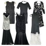 (6pc) Designer & Contemporary Women’s Dresses | Including BCBGMaxAzria snakeskin dress, size 4; Cami