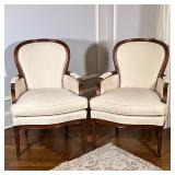 (2pc) Hickory Chair Co. Louis XV Style Armchairs | Hickory Chair Company (Hickory, North Carolina) L