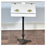 Small Freestanding Pedestal Desk | Antique (late 19th century) freestanding pedestal desk with an or