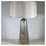 Modern Style Glass Table Lamp | Modern style table lamp featuring a tapered cylindrical glass base w