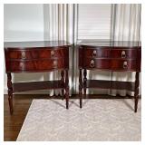 (2pc) Hickory Chair Co. Nightstands | Hickory Chair Company (Hickory, North Carolina) nightstands fr