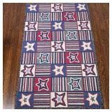 Area Rug - Stars & Stripes | Vintage handmade Company C Rugs & Textiles (Concord, New Hampshire) sma