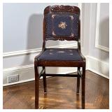 French Provincial Style Dressing Table/Mirror | Antique French Provincial style walnut dressing tabl