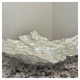 Iridescent Art Glass Bowl - Large 1/2 | Vintage (late 20th century) large-sized iridescent art glass