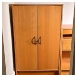 Swedish Style Cupboard - 1/2 | Swedish-style closed-door cupboard unit with three inner shelves, and