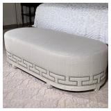 Revival Home "South Beach" Oval Bench | Revival Home (Chattanooga, Tennessee) "South Beach" upholste