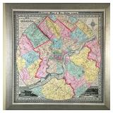 Robert P. Smith (American, 1827-1898) Map - "...Philadelphia" | Section of a map entitled "Map of th
