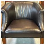 Stickley Furniture Co. Leather Club Chair | Stickley Furniture Company (Manlius, New York) dark brow