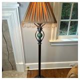 Art Deco Style Wrought Iron Floor Lamp | Vintage (late 20th century) Art Deco style wrought iron flo