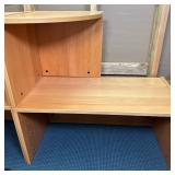 Swedish Style Corner Round Top Shelf | Swedish-style one-shelf bookshelf with corner round top shelf