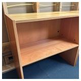 Swedish Style One-Shelf Module - 2/3 | Swedish-style one-shelf bookshelf module. - h. 31.5 x w. 33 x