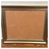 Cork Board - Gold Painted Frame 1/2 | Large cork board set in an elegant gold painted frame. - h. 23