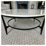 Bernhardt Avondale Round Metal Coffee Table | Bernhardt Avondale Round Coffee Table with a substanti