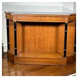Drexel Burlwood Entry Table | Vintage (mid-century) Drexel "Repertoire Collection" burlwood entry ta