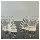(2pc) Fine Crystal - Rosenthal Studio-Line Votives | Pair of vintage (late 20th-century) Rosenthal S
