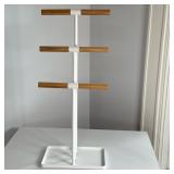 Yamazaki "Tosca" Necklace Stand | Japanese-designed Yamazaki "Tosca" necklace stand offers three tie