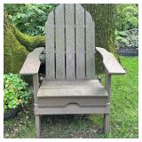 Folding Adirondack Chair | Adirondack chair crafted from durable polywood for lasting outdoor use, d