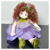 Musical Doll - "Flower Fairy" (Purple) | Vintage (2000-2009) Green Tree Collectibles soft-bodied clo